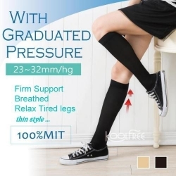 23-32mmHg Thin FDA Approved Graduated Compression Knee Stockings